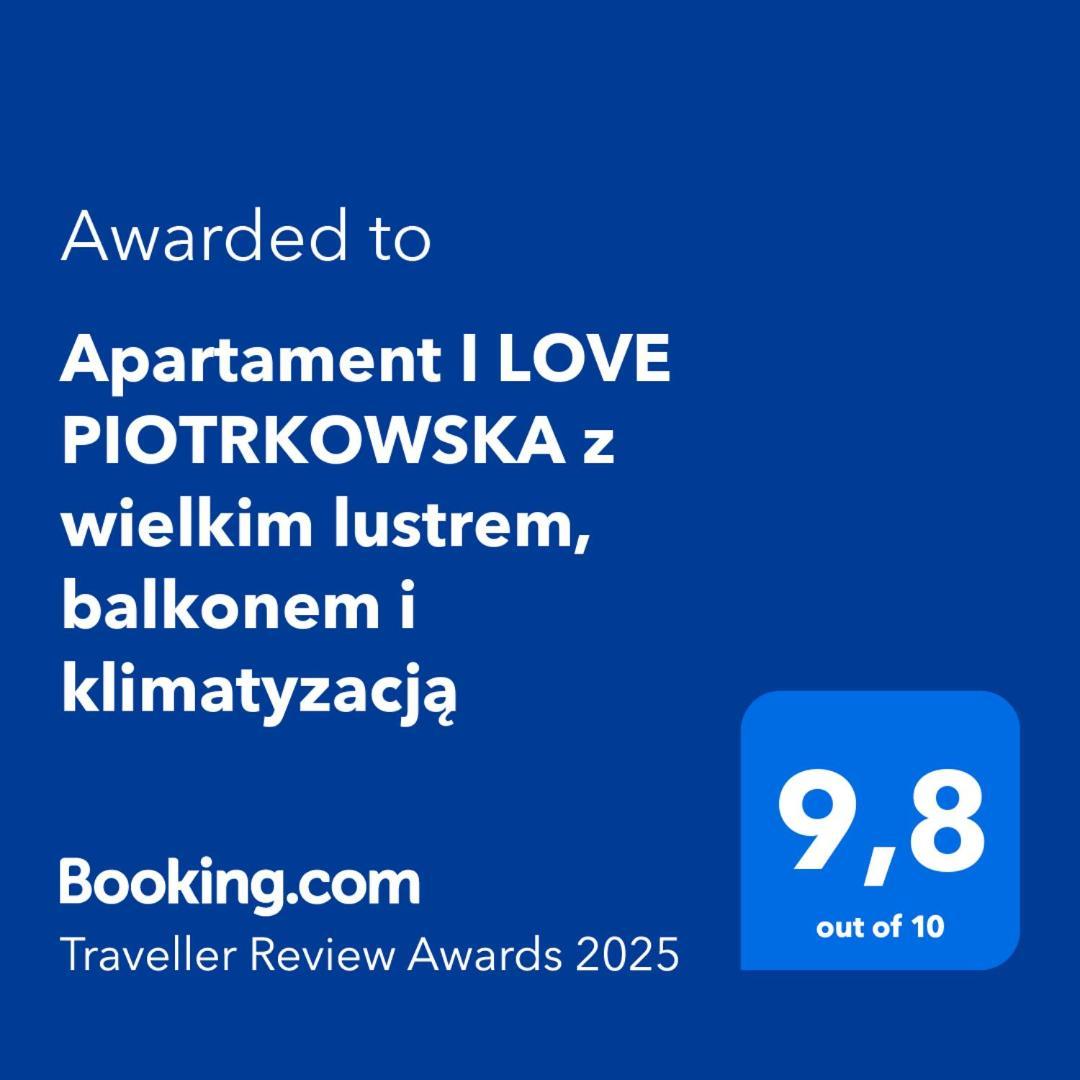 Apartament I Love Piotrkowska Z Wielkim Lustrem, Balkonem I Klimatyzacja Lodz  Exterior photo